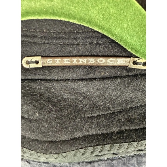 Vintage Steinbock Trench Coat Men Size 64 Black Wool Long Sleeve Vented Collared - Picture 3 of 10